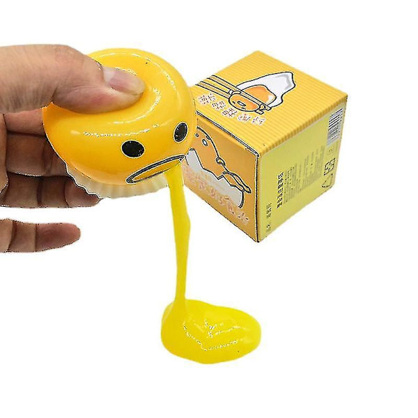 Nyhet Gag Pukingball Leksak Praktiska Skämt Anti Stress Kräk Äggula Lat Bror Kul Pressad Smiley Face Kreativ Present