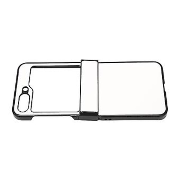 Lichee Mønster Mobiltelefon Syntetisk Læder Etui Foldeskærm Mobiltelefon Beskyttelsesetui til Galaxy Z Flip 5 Etui Hvid