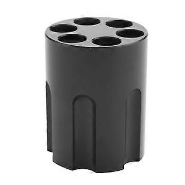 Pennhållare med 6 Fack Cylinderdesign Kraftig Halkfri Aluminiumlegering Kontorsprydnad