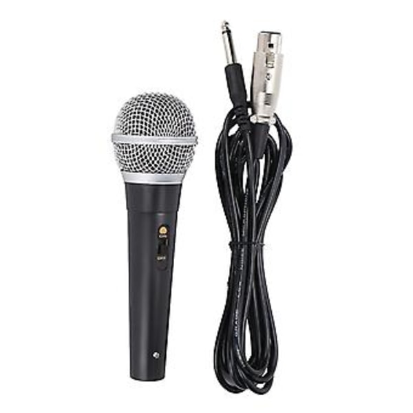 XLR Mikrofon med XLR til 1/4 Tomme Kabel o Tilslutning Håndholdt Mikrofon Egnet til Scene Karaoke Sang og Optagelse