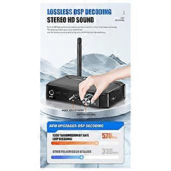 Ny Bluetooth Receiver 5.1 Audio Adapter til Gammeldags Højttalerforstærker Dedikeret til 6.5 Mikrofon Karaoke.