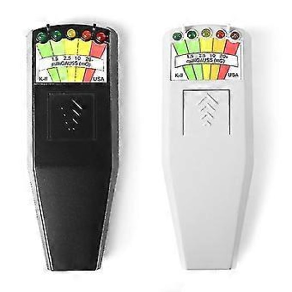 K2 Elektromagnetisk Felt Emf Gauss Meter Strålingsdetektor Bærbar Emf Magnetfelt Monitor 5 Led Gauss Meter