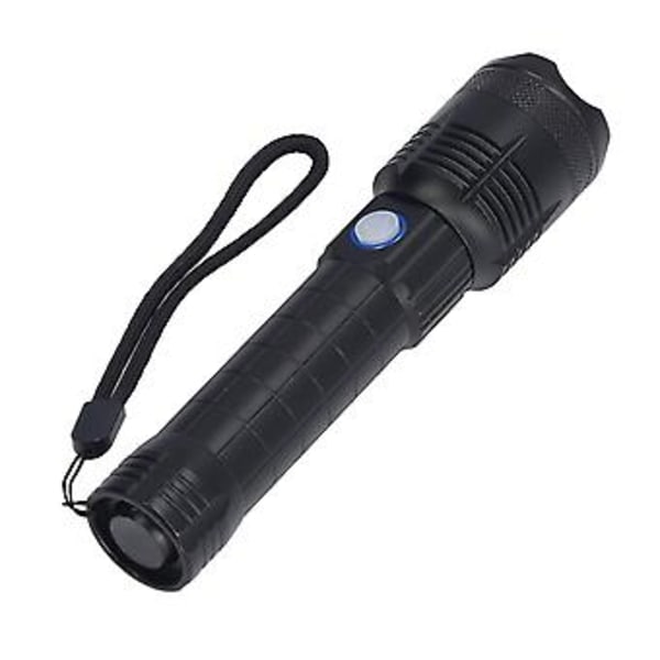 Stark Ficklampa, Ficklampa 5000lm P160 Uppladdningsbar Zoombar Ficklampa Uppladdningsbar Ficklampa Verklig Förträfflighet