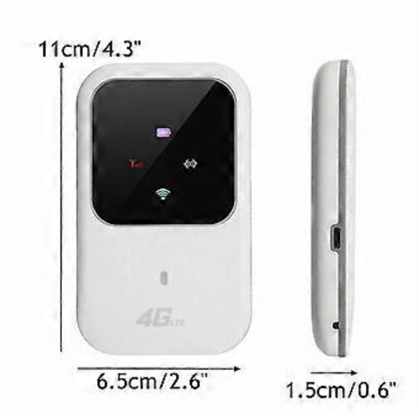 Ulåst 4g-lte Mobilt Bredbånd Wifi Trådløs Router Bærbar Mifi Hotspot Bo