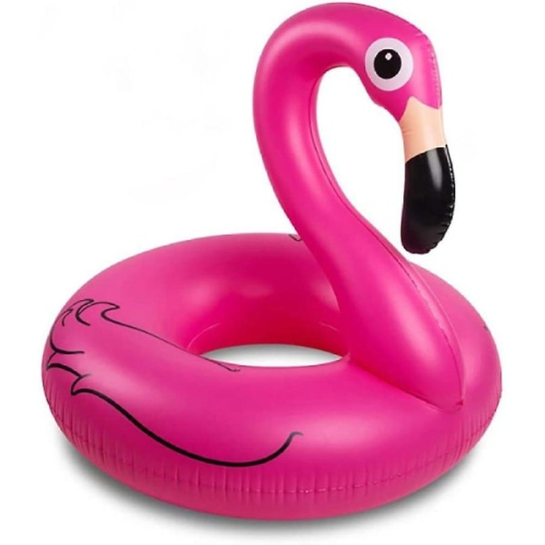 Flamingo Swim Ring Oppblåsbar, Swim Ring Luftmadrasser 116cm, Rosa