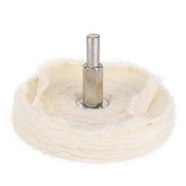 10 st T-typ Bomullsduk Skaft Polering Slipning Polerhjul Verktyg För Smycken (75mm)