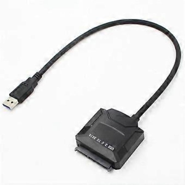Sata Adapterkabel USB 3.0 til Sata Konverter 2.5/3.5 Tommers Harddisk for HDD SSD USB3.0 til Sata Kabel, Ingen Plugg