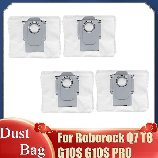 4pcs Dust Bag For Q7 T8 G10s G10s Pro Robot Vacuum Cleaner Replacement Spare Parts Dustbin Dust Bag