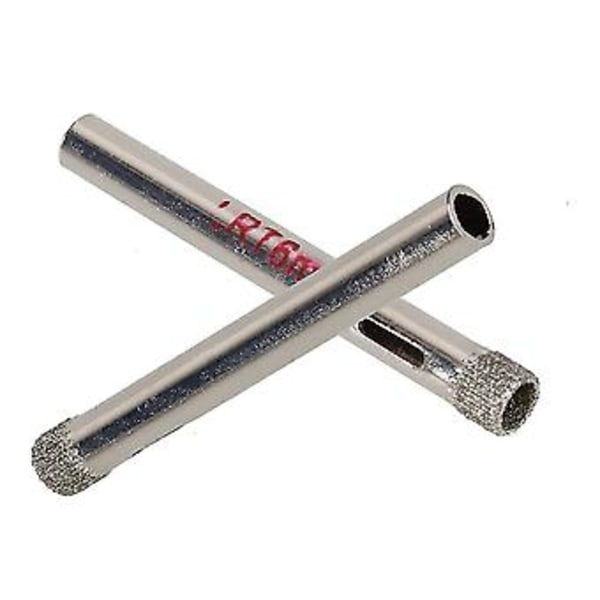 6 mm Diameter Silver Diamantbelagda Borrar Kakel Keramiskt Glas Hålsågar (10-pack)