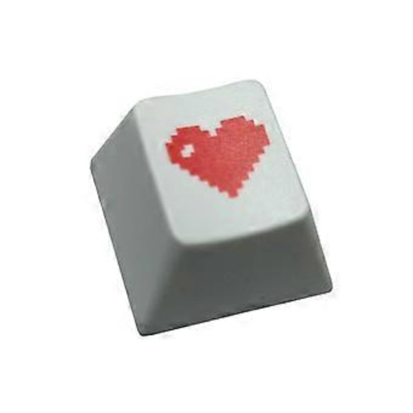 Mekaniskt tangentbord Tangenttillbehör för tangent Red Pixel Heart Square Game PBT Söta Anpassade Cherry Profile ESC Tangenter