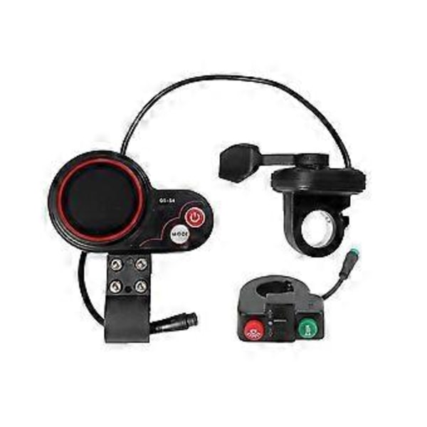 Qs-s4 72v Tumgasreglage LCD Display Mätare+switch Knapp Kit Endast För Zero 11x Elscooter 6pi