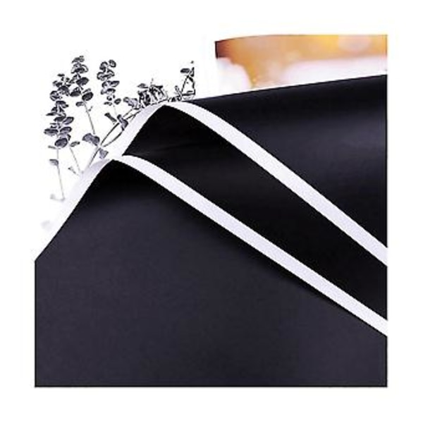 20 st Vita Kant Blomomslags Papper Dimmig Yta Presentpapper Florist Bukett Vattentät Plast