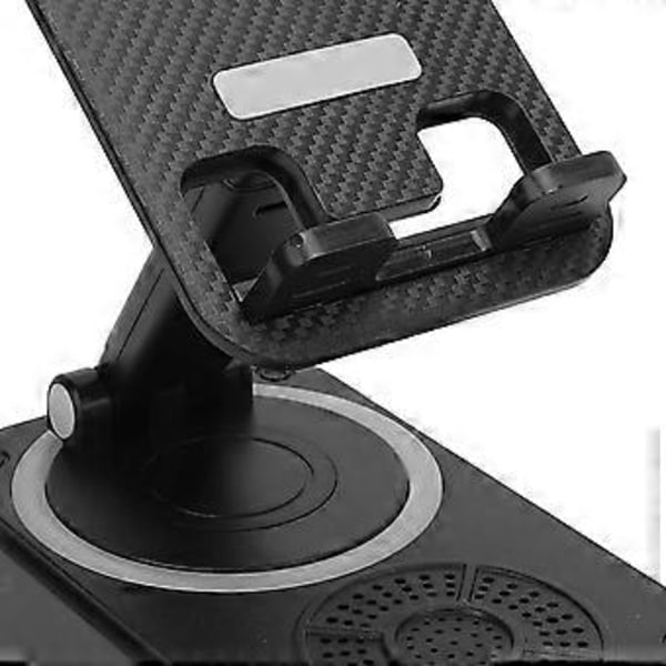 Mobiltelefonstativ med Bluetooth-högtalare 360 graders roterbart halkfritt mobiltelefonstativ med trådlös Bluetooth-högtalare för hemresor
