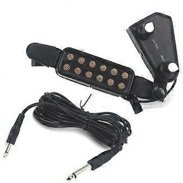Akustisk Gitarr Ljudhåls Pickup Folk Klassisk Gitarr Pickup Justerbar Volym Ton Utan Att Öppna Hål