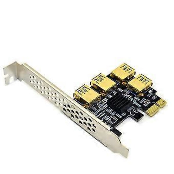 PCI-E Riser Board 1x til 16x Adapterkort PCI-E Grafikkort Riser 16X Slots
