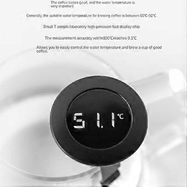Digital Little T LCD Display Kaffe Termometer Kaffemaskine Værktøj Bærbart Termometer til Køkken
