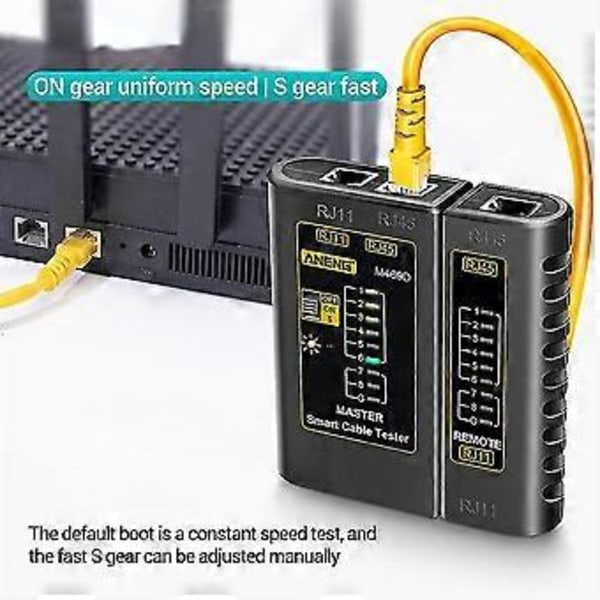 M469d Rj45 Rj11 Nätverkskabeltestare Lan Kabel Nätverkskabel Telefonsladd Detektor Spårare Testverktyg Nätverkstestare Betterlifefg