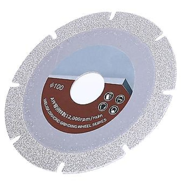 100 mm 60 Mesh Diamant Savblad Skære Slibeskive til Keramiske Fliser Marmor Sten