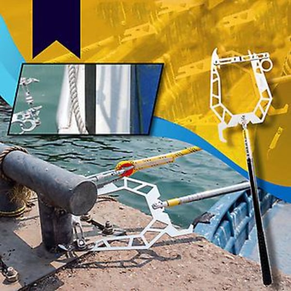 Tråder Båtkrok Aluminium Legering Dokklåsring for å Gripe Tak i Utstyrsposer