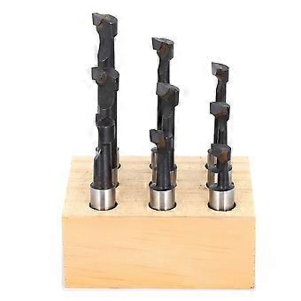 9 st F1 Typ Borrstål 3/8 Tum CNC Fräsverktyg Kit Set Svarvdelar Höghastighetsstål