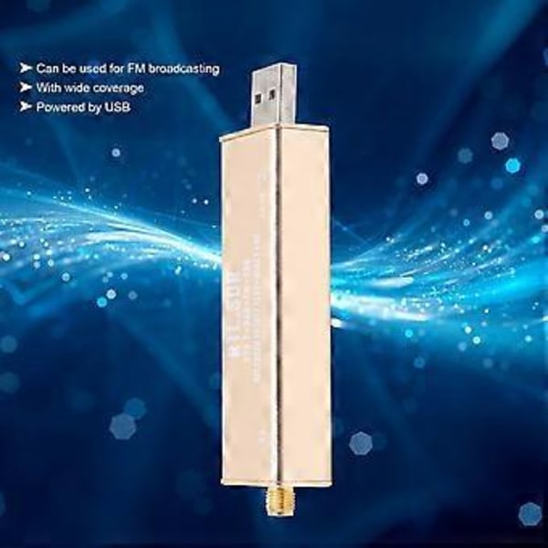 SDR Mottaker SDR0.1KHz1.7GHz Ham Programvaredefinert Radio Antenner Høy Stabilitet