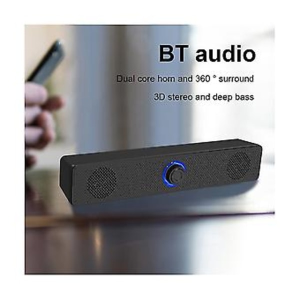 Usb Ed Soundbar Tann 5.0 Ser 4d Surround Subwoofer Lydplanke For Laptop P