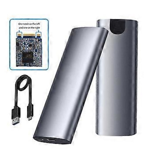 M.6 NVMe SSD-kapsling 10 Gbps HDD-box NVMe/NGFF Hårddiskkapsling M/B/(B+M) Nyckel för 2230/2242/2260/2280 SSD