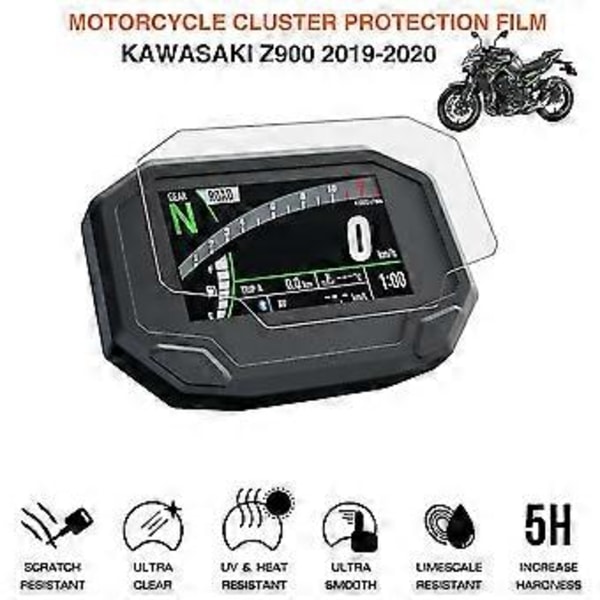 Moottoripyörän kojelaudan näytön suojakalvo nopeusmittarille naarmuilta suojaava Ninja 650 Z650 Z900 2020