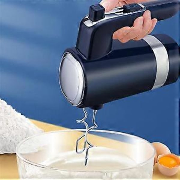 Elektrisk håndmixer rustfrit stål 600W med opbevaringsbase køkken madmixere bagning EU-stik