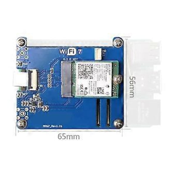 MPW7A för 5 PCIE till M.2 E-Key WiFi7 Modul BE200 Stöd TPU/WiF6E AX210/AX200 Adapterkort