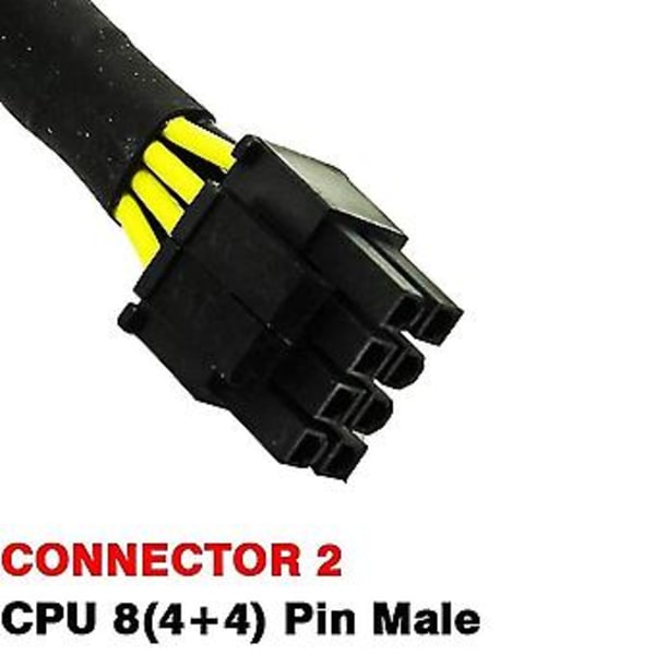 CPU 8-nastainen uros - CPU 8(4+4)-nastainen uros, EPS-12V emolevyn virtalähdeadapterikaapeli modulaarisille virtalähteille