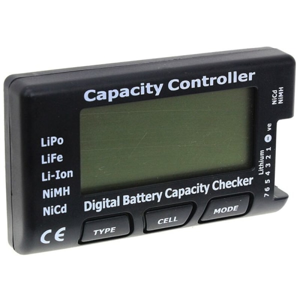 RC CellMeter 7 Cellmeter-7 Digital Battery Capacity Checker för LiFe-Ion NiMH Nicd med balanseringsfunktion