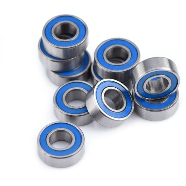 10 kappaleen pakkaus kaksinkertaisesti suojattuja miniatyyrikuulalaakereita 5 x 11 x 4 mm