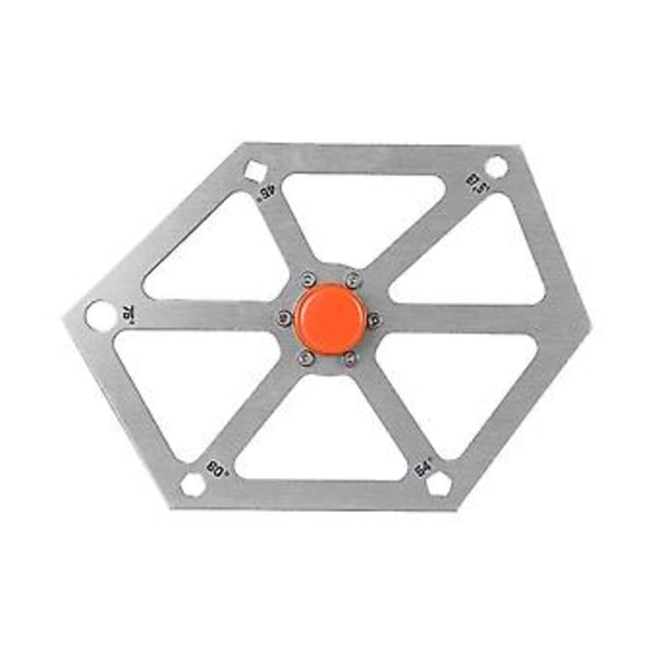 Linjal Skärmaskin Bordsågsjustering Med Magnetisk Hexagonal Linjal i Aluminiumlegering Guld