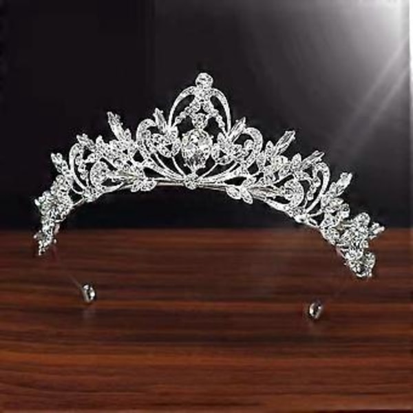 Super Fairy Rhinestone Krystal Ren Krone Krystal Tiara Rhinestone Brude Prinsesse Hårbøjle Prinsesse Kostume 1 stk.-
