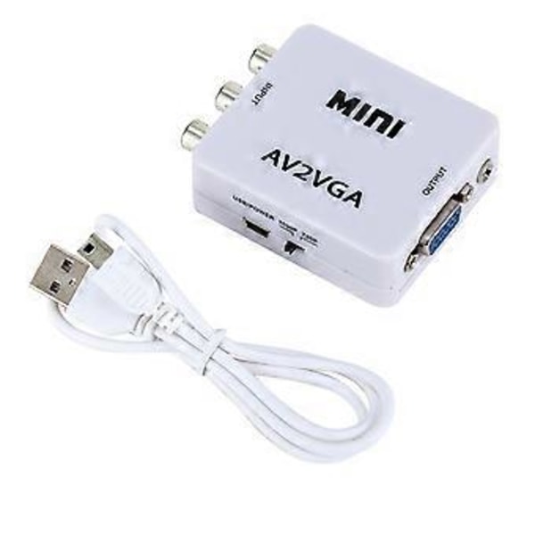 1 Audio Video -kytkin, 1 USB-kaapeli