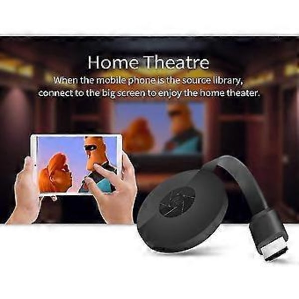 G2 2.4g Trådløs Wifi Display Dongle, 1080 Trådløs Hdmi Display Mottaker Dlna Airplay Miracast Ios Android Windows Til Tv Projektor Monitor
