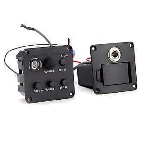 Gitar ISYS+Innebygd Preamp Piezo Pickuper med Stemmer Volumer Fasekontroll