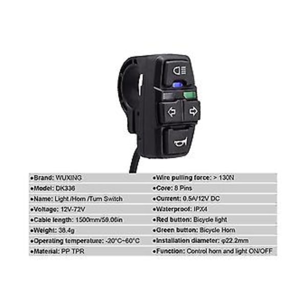 Ycle Modificat Tillbehör Dk336 -i- S 36v48v Signal Tu