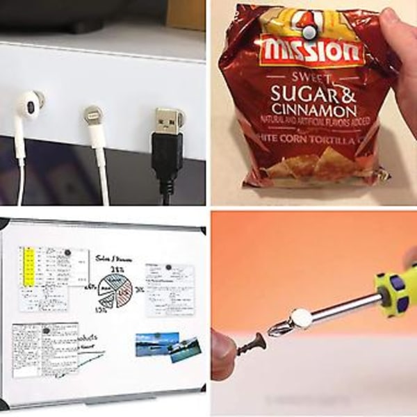 50 stk. 8*1mm Solid Neodym Magnet N42 Sirkulær Skive Supermagneter