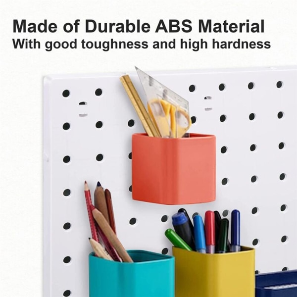 Vægmonterede pegboards, pegboard-vægorganisationspaneler, pegboards til væg, hobbyrum, køkken, garage, stue, badeværelse (4 stk.)