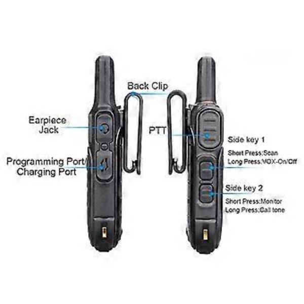 Licens - To-vejs Radio Håndholdt Walkie Talkie Rb615