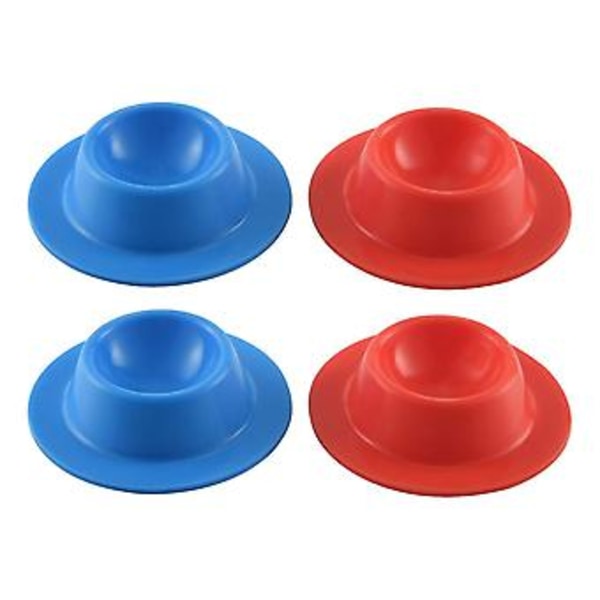 4 stk. silikon eggkopper i moderne design holdere sett servering kjøkken kokte egg frokost (tilfeldig C