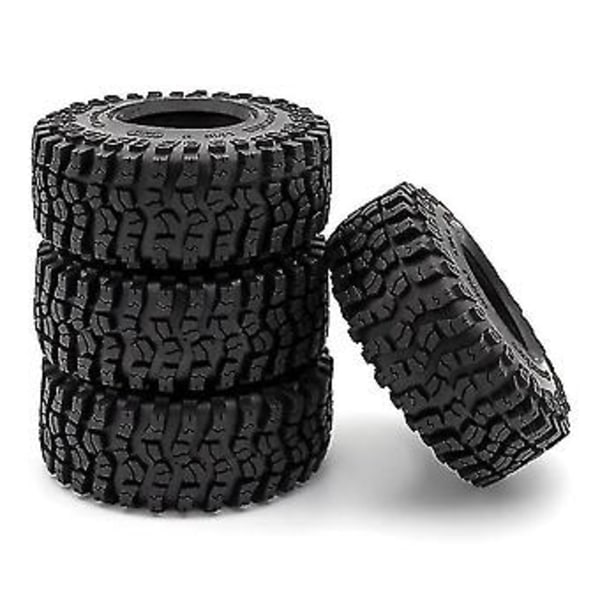 4 stk. 125mm 2.2 Gummidekk Hjuldekk For 1/10 Rc Crawler Bil Aksial