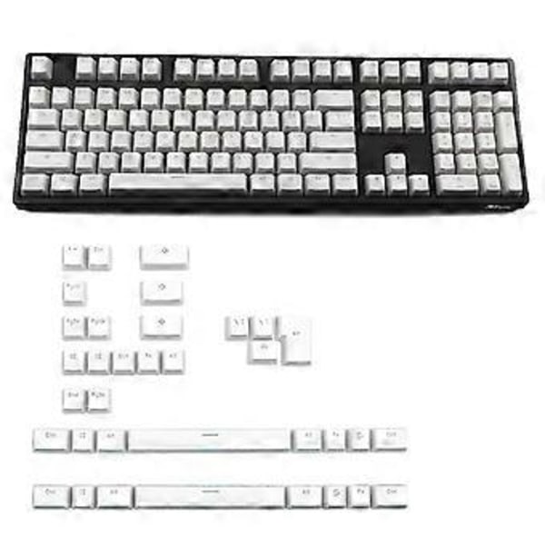 143-tasters RGB Keycap PBT Pudding Dobbel Hud Melkeskudd Bakgrunnsbelyst Taster for ANSI for Corsair K70 K65 K6 GH60 GK64
