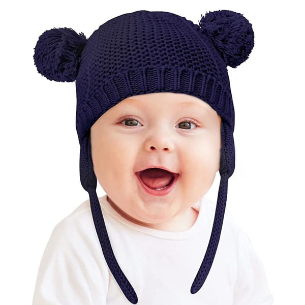 1 Set Baby Hat Söt Bear Toddler Öronlapp Beanie Varm för höst och vinter