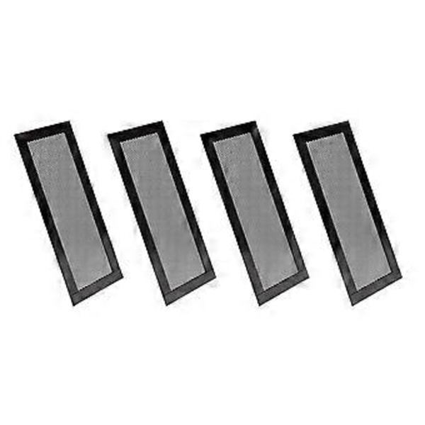 4 st Magnetiska Golvventilationsskydd 4x10 Tum Luftventilationsnät PVC för Vägg Tak Golv Fångar Upp Skräp