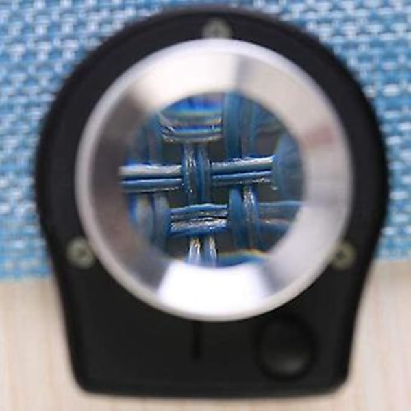 30x Skrivebordsforstørrelsesglas med 3 LED Mini Håndholdt Belyst Forstørrelsesglas Dobbelt Optisk Glas