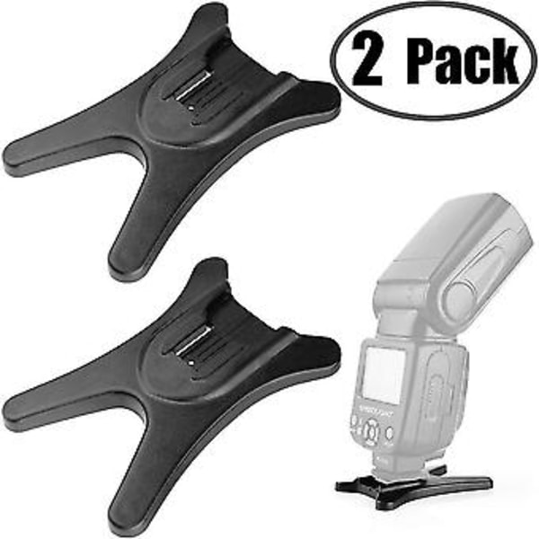 Kamerablixtstativ Blixt Speedlight Hot Shoe-fäste med 1/4 tums metallstativgänga för blixt