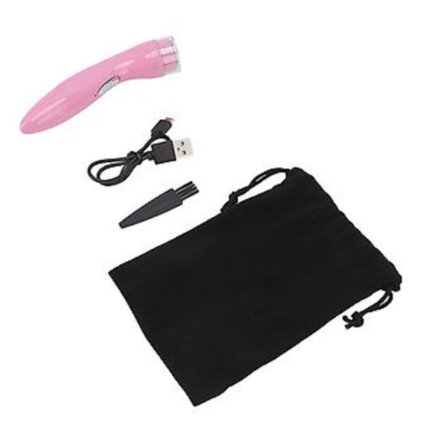 Elektrisk barbermaskine, lav støj, rustfrit stål, elektrisk hovedbarbermaskine, lav allergisk reaktivitet til mænd, 3,7V 2W, pink